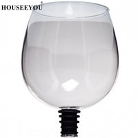 Load image into Gallery viewer, HOUSEEYOU Creative Red Wine Champagne Glass Cup with Silicone Seal Drink Directly from Bottle Crystal Glasses Cocktail Mug 260ML
