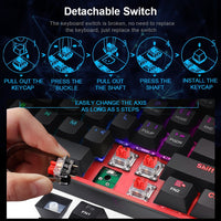 Load image into Gallery viewer, Mini Mechanical Gaming Wired Keyboard
